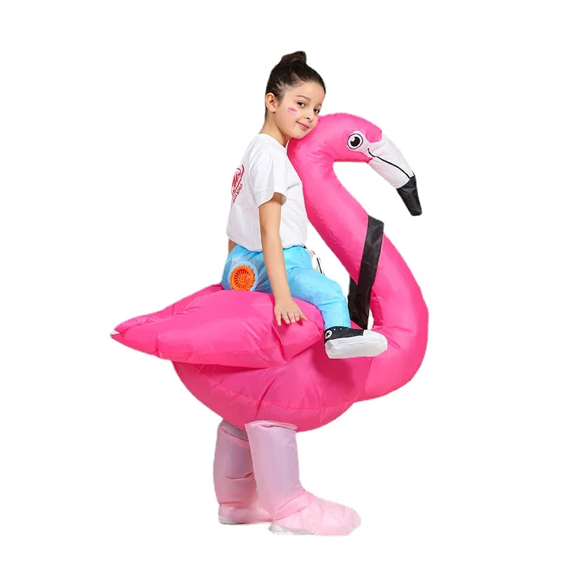 Costume gonflable Flamand Rose