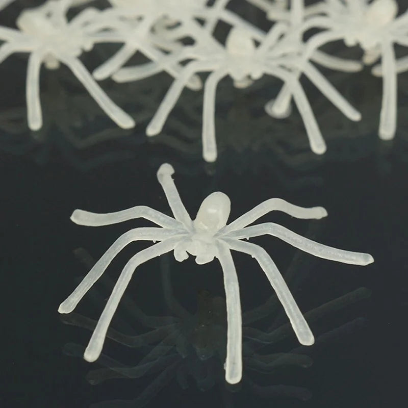 Lot de 10 figurines d'araignée lumineuses