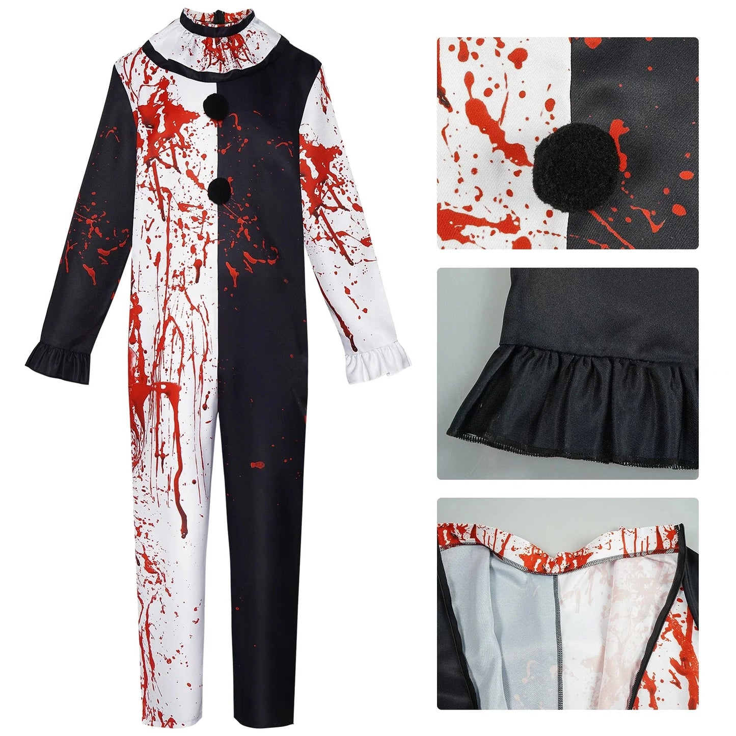 Costume de clown unisexe pour adulte