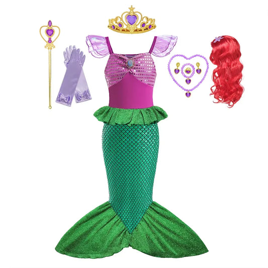 Nouvelles robes de fille Costume de sirène pour enfants