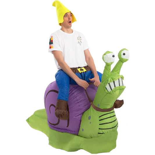 Costume gonflable d'escargot amusant pour Halloween