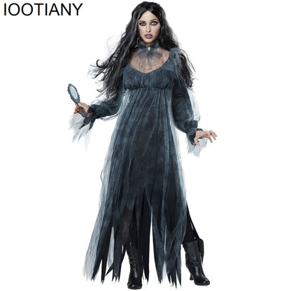 Costume Sorcière Femmes Effrayant Zombie Vampire Halloween