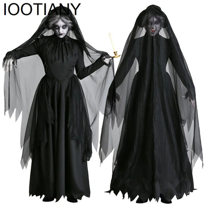 Costume Sorcière Femmes Effrayant Zombie Vampire Halloween