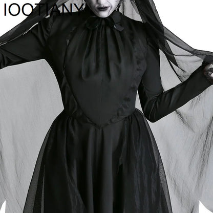 Costume Sorcière Femmes Effrayant Zombie Vampire Halloween