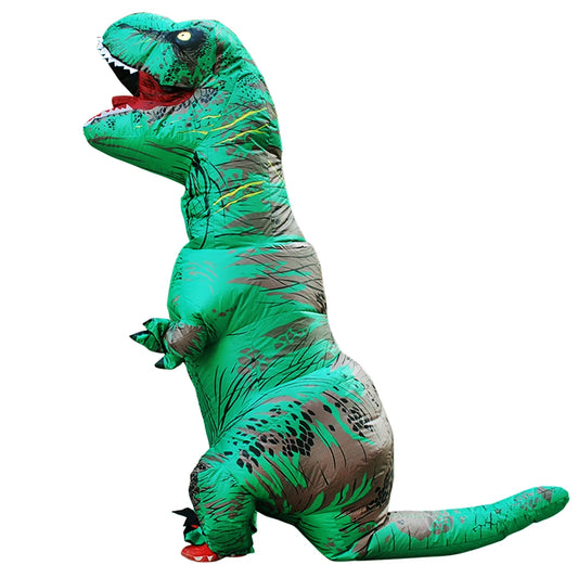 Costume gonflable de dinosaure T-Rex pour adulte et enfants