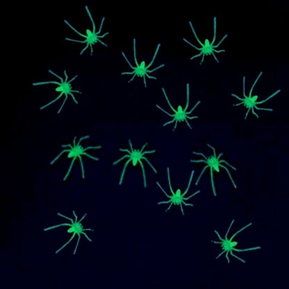 Lot de 10 figurines d'araignée lumineuses