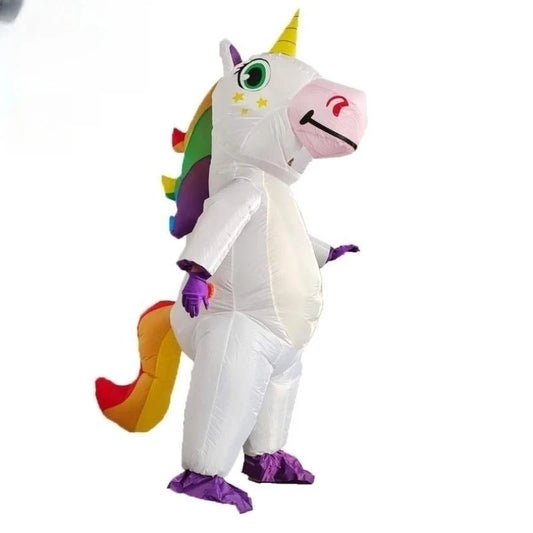 Costume gonflable de licorne